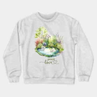 Garden Pond Melody 1 Crewneck Sweatshirt